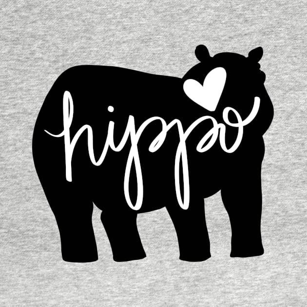 Hippo Love - Silhouette by eeliseart